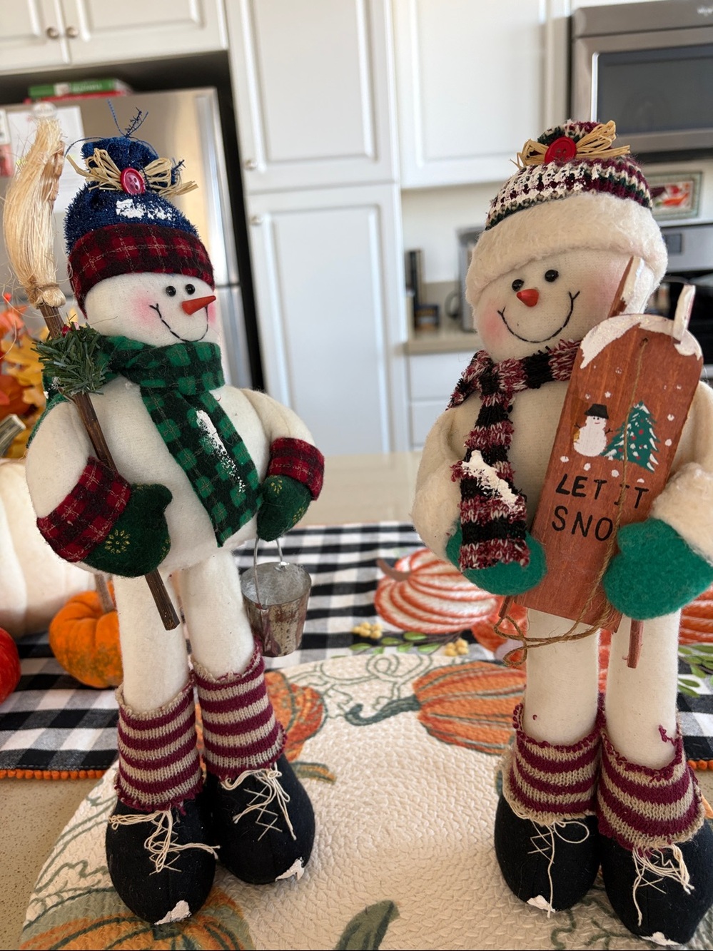 14” MR and MRS SNOWMAN